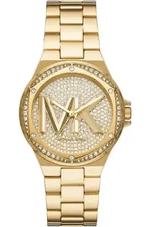 Michael Kors Quarzuhr LENNOX MK7229, Armbanduhr, Damenuhr, analog, Edelstahlarmband goldfarben