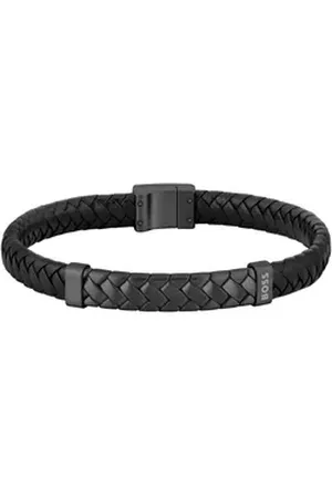 HUGO BOSS Lederarmband TAILORED, 1580674M, 1580675M, 1580676M schwarz