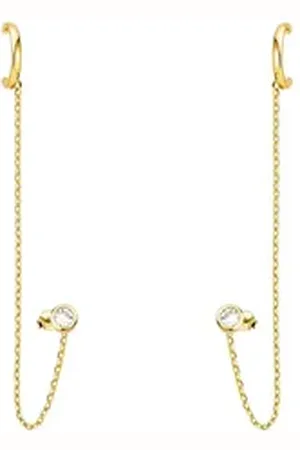 Sofia Milani Paar Ohrklemmen Ketten, 925 Silber Damen Schmuck - E2599