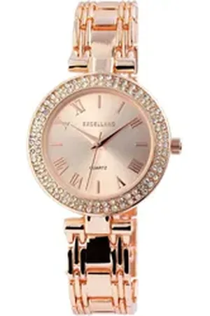 Excellanc Quarzuhr EX0191 Damenuhr mit Metallarmband, Damenuhr Metall