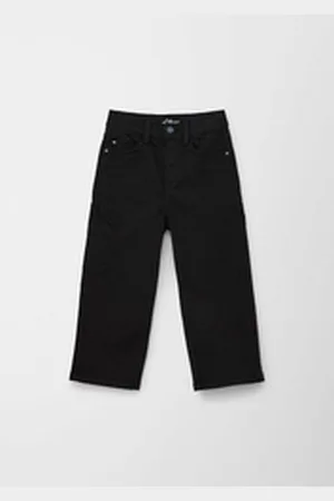 QS by s.Oliver 5-Pocket-Jeans Relaxed: Jeans im Used-Look Waschung schwarz 116/REG