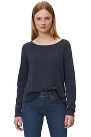 Marc O’ Polo Langarmshirt aus Organic Cotton blau XS