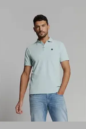 No Excess Poloshirt Poloshirt Polo Pique Garment Dyed blau M