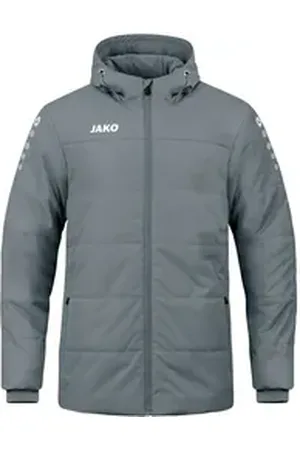Jako Trainingsjacke 7103 Coachjacke Team mit Kapuze grau 140