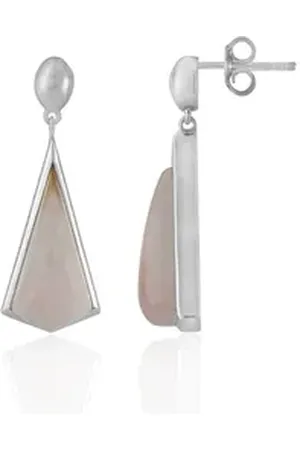 Cavill Ohrring-Set Brasilianischer Rosenquarz 925 Silber Ohrringe, 10,8ct (2-tlg) rot|silberfarben