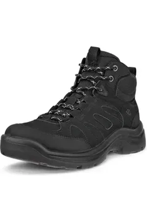 Ecco OFFROAD W Schnürboots, Outdoorschuh, Wanderschuh, Stiefelette mit wasserdichter Membran schwarz 36 EU