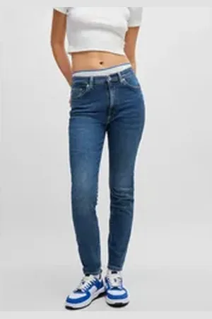 HUGO BOSS Blue Skinny-fit-Jeans Malu Skinny Fit mit mittlerer Leibhöhe blau 32