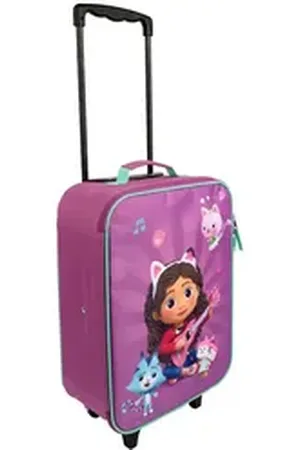 Gabbys Dollhouse Dreamworks Gabby’s Dollhouse Trolley Mädchen Trolley Kinderkoffer Koffer Reisekoffer, 2 Rollen bunt