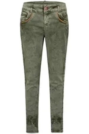 hangOwear Trachtenjeans Trachtenjeans Damen - HENDRINA LANG - army green 34