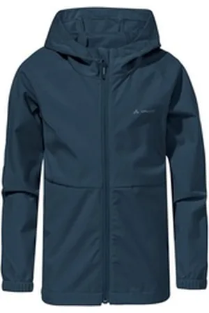 Vaude Outdoorjacke Kids Kinich Jacket (1-St) leichte Kinder Softshelljacke für Alltag und Freizeit blau hüftlang | 134/140