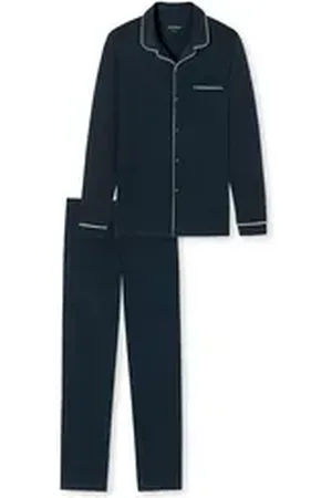 Schiesser Pyjama 179296 blau 54
