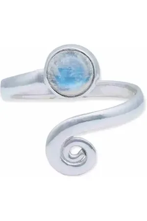 mantraroma Silberring (Ring mit Schmuckbeutel), Damenring aus 925er Silber weiß