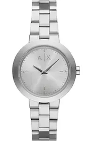 Giorgio Armani ARMANI EXCHANGE Quarzuhr AX5170, Armbanduhr, Damenuhr, Edelstahlarmband, analog, Glassteine silberfarben