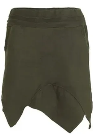 Vishes Zipfelrock Thermorock warmer Damen Winterrock kurz Zipfelrock aus ECO-Fleece Hippie, Elfen, Goa Style grün 44