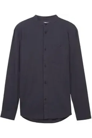 TOM TAILOR Denim Langarmhemd (1-tlg) blau L