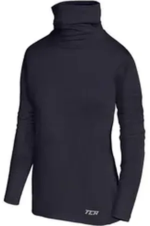 TCA Trainingsshirt Mädchen Warm-Up Thermo Lauf Oberteil - Blau, 8-10 Jahre (1-tlg) blau 8-10 Jahre