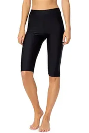 Merry Style Badeshorts lang Damen Knielange Leggings MS10-334 schwarz 42
