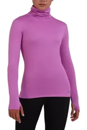 TCA Trainingsshirt Damen Winter Laufshirt mit Reißverschluss - Rosa, M (1-tlg) rosa M
