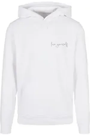 Merchcode Kapuzensweatshirt Herren Love Yourself Basic Hoody (1-tlg) weiß XXL