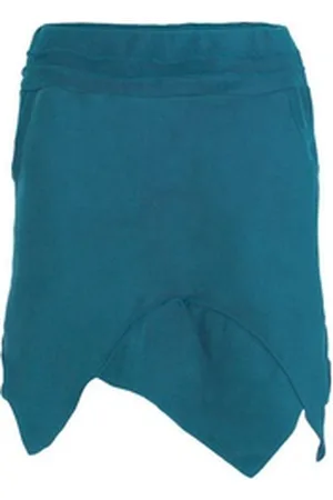 Vishes Zipfelrock Thermorock warmer Damen Winterrock kurz Zipfelrock aus ECO-Fleece Hippie, Elfen, Goa Style blau 38