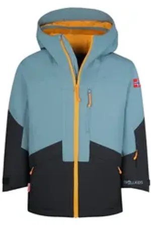 TROLLKIDS Skijacke Kongsberg Wasserdicht und Winddicht blau|schwarz 110