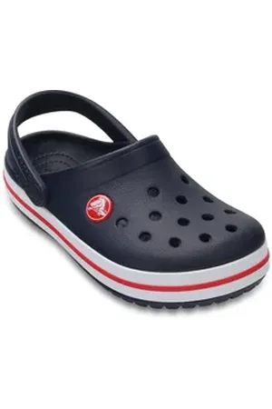 Crocs Crocband Clog Clog, Sandale, Sommerschuh, Badeschuh mit Lüftungsöffnungen blau|rot 22 EU