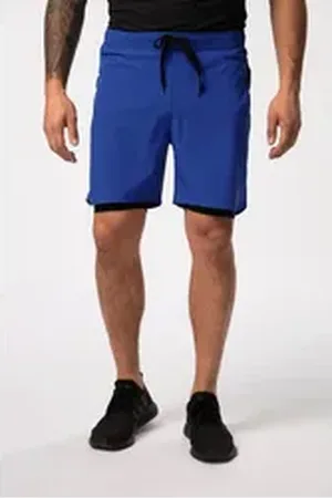 JP 1880 Bermudas Sporthose FLEXNAMIC® 2in1-Look Handypocket blau L