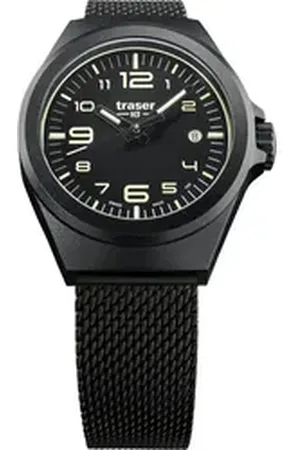 Traser Quarzuhr H3 108204 Herrenuhr P59 Essential S Black 37mm 10ATM H3 108204 Herrenuhr P59 Essential S Black 37mm 10ATM