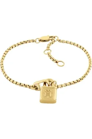 Tommy Hilfiger Armkette AMERICAN ICON, 2780942, 2780943, teilweise mit Emaille gelb|goldfarben