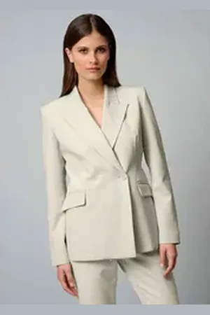 ALBA MODA Kurzblazer Blazer mit Reverskragen braun 36