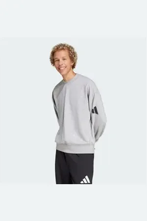 adidas Sportswear Longtop ESSENTIALS LOOSE FIT 3 BAR LOGO SWEATSHIRT schwarz 2XL