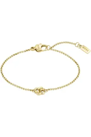 HUGO BOSS Armkette DOUBLE B PETIT, 1580698, 1580748 gelb|goldfarben