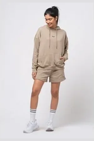 Tom Barron Freizeitanzug WOMEN OVERSIZE FIT SWEATSHIRT AND SHORT SETS braun L