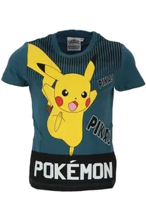 Nintendo POKÉMON Print-Shirt Pokemon Pikachu Jungen T-Shirt Kurzarm Shirt Gr. 104 - 152, 100% Baumwolle bunt 140