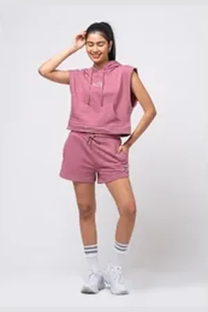 Tom Barron Freizeitanzug WOMEN REGULAR FIT SWEATSHIRT AND SHORTS SETS rosa M