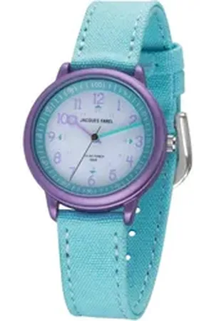 JACQUES FAREL Solaruhr ORSO 3075, Armbanduhr, Kinderuhr, ideal auch als Geschenk blau