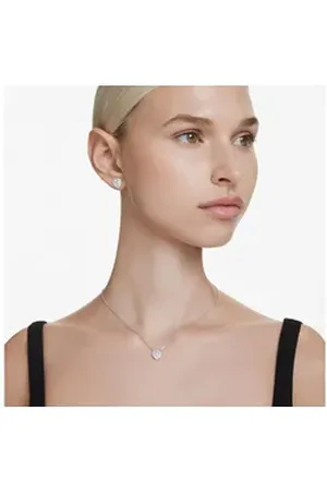 Swarovski Edelstahlkette weiß