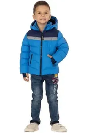 Salt & Pepper Steppjacke Badge mit reflektierenden Elementen blau 140