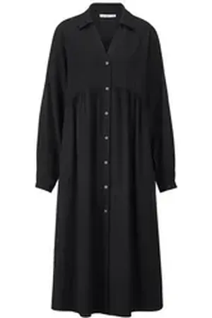 hessnatur A-Linien-Kleid aus LENZINGTM ECOVEROTM (1-tlg) schwarz 44