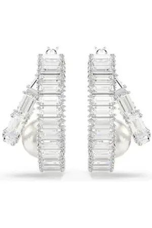 Swarovski Paar Ohrklemmen silberfarben