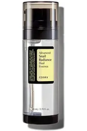 COSRX Gesichtsserum Advanced Snail Radiance Dual Essence 80ml hochkonzentrierte Wirkstoffformel, K-Beauty Original, Dual-Essenz mit zwei Kammern, innovatives Pumpsystem