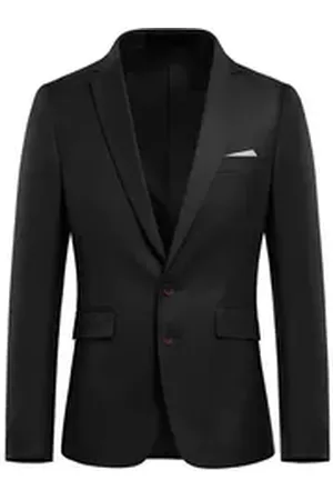 Allthemen Anzugsakko Herren Anzugjacke Slim Fit Sakko Modern Blazer für Business schwarz 56