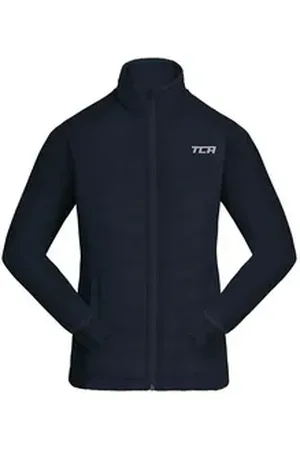 TCA Trainingsjacke Jungen Laufjacke wasserabweisend - Dunkelblau, 6-8 Jahre (1-St) blau 6-8 Jahre