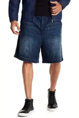 Diesel Jeansbermudas D-Bagley Herren Jeans Joggjeans Bermuda Shorts blau