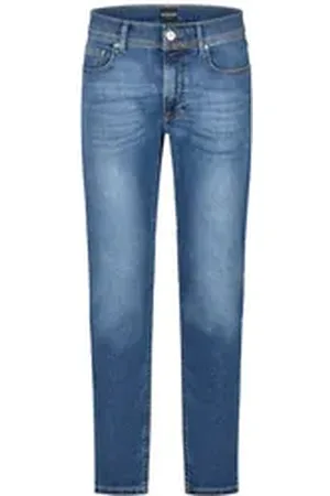 Daniel Hechter Anzughose CASUAL Herren Business Jeans Modern-Fit Hellblau blau 40/34