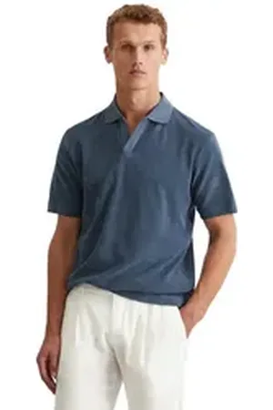 Marc O’ Polo Poloshirt aus Bio-Baumwoll-Frottee blau 3XL