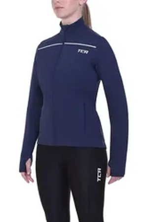 TCA Fahrradjacke Damen Thermische Radlaufjacke: Reflektierende Jacke, Dunkelblau, XL (1-St) blau XL