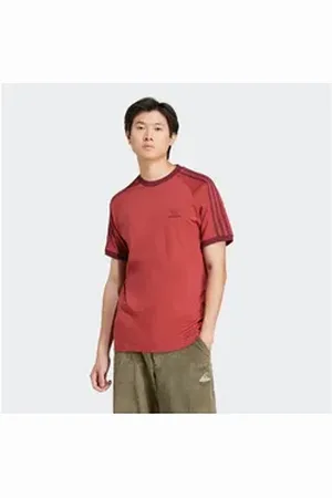 adidas Originals T-Shirt 3-STRIPES TEE drei Streifen T-Shirt rot XL