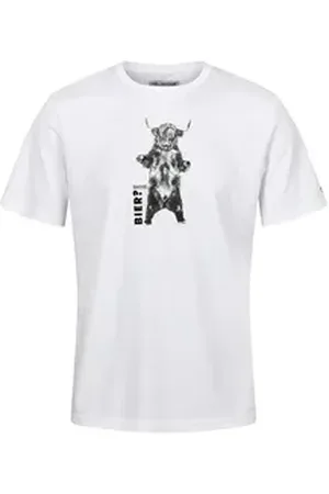 Regatta Funktionsshirt Fingal Slogan III mit Markenlogo auf dem Ärmel weiß L