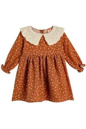 Koton A-Linien-Kleid Knielänge A Form braun 80